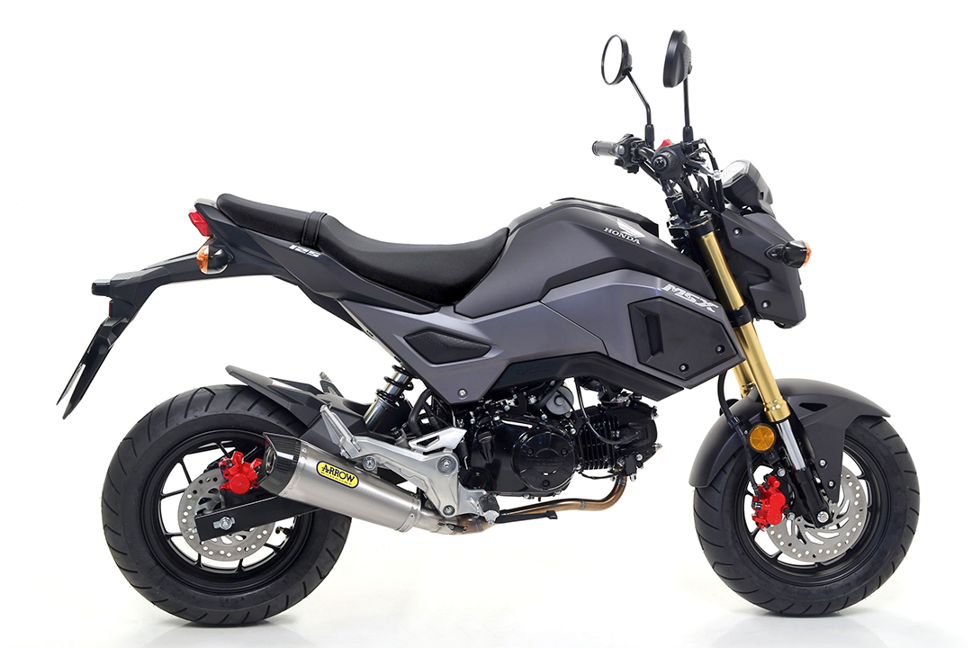 Escape ARROW X-KONE para Honda MSX125 año del modelo 2016-2019, Titanio (Solo con colector ARROW)