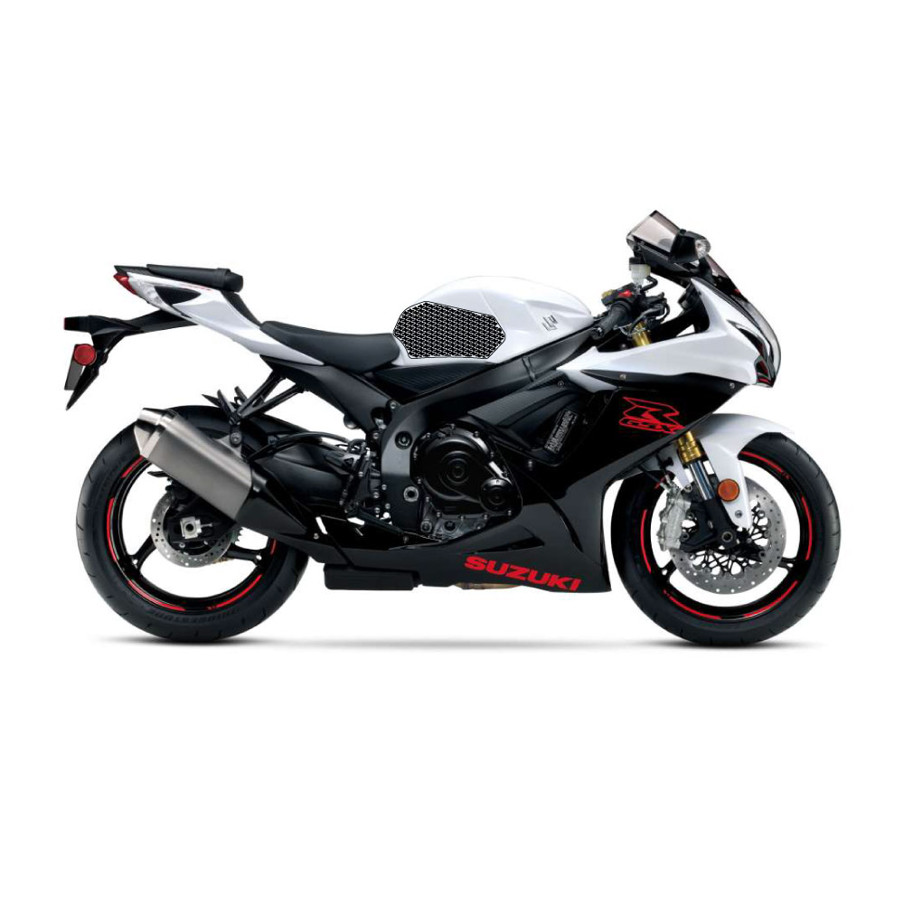 Almohadillas de tracción Stompgrip negras, para Suzuki GSXR600, 750, 2011-2025