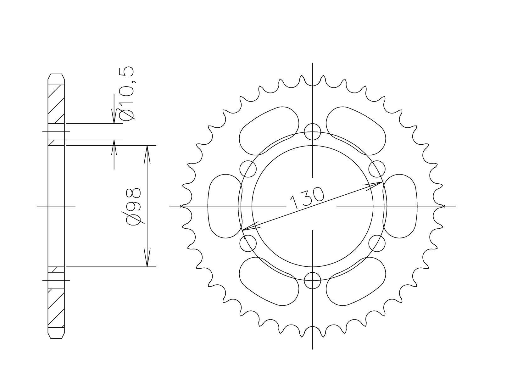 corona de Aluminio, KAWASAKI Z-33