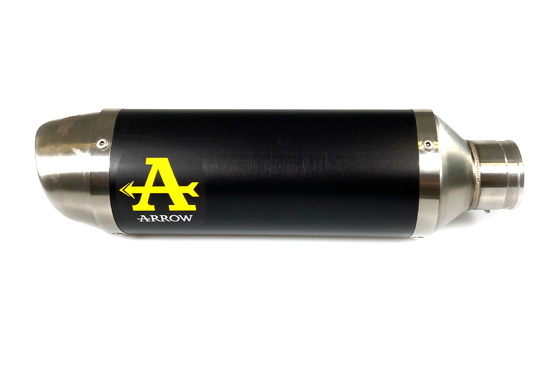 ARROW Escape DARK THUNDER Aluminio negro para Yamaha MT-07 Año del modelo 2021-