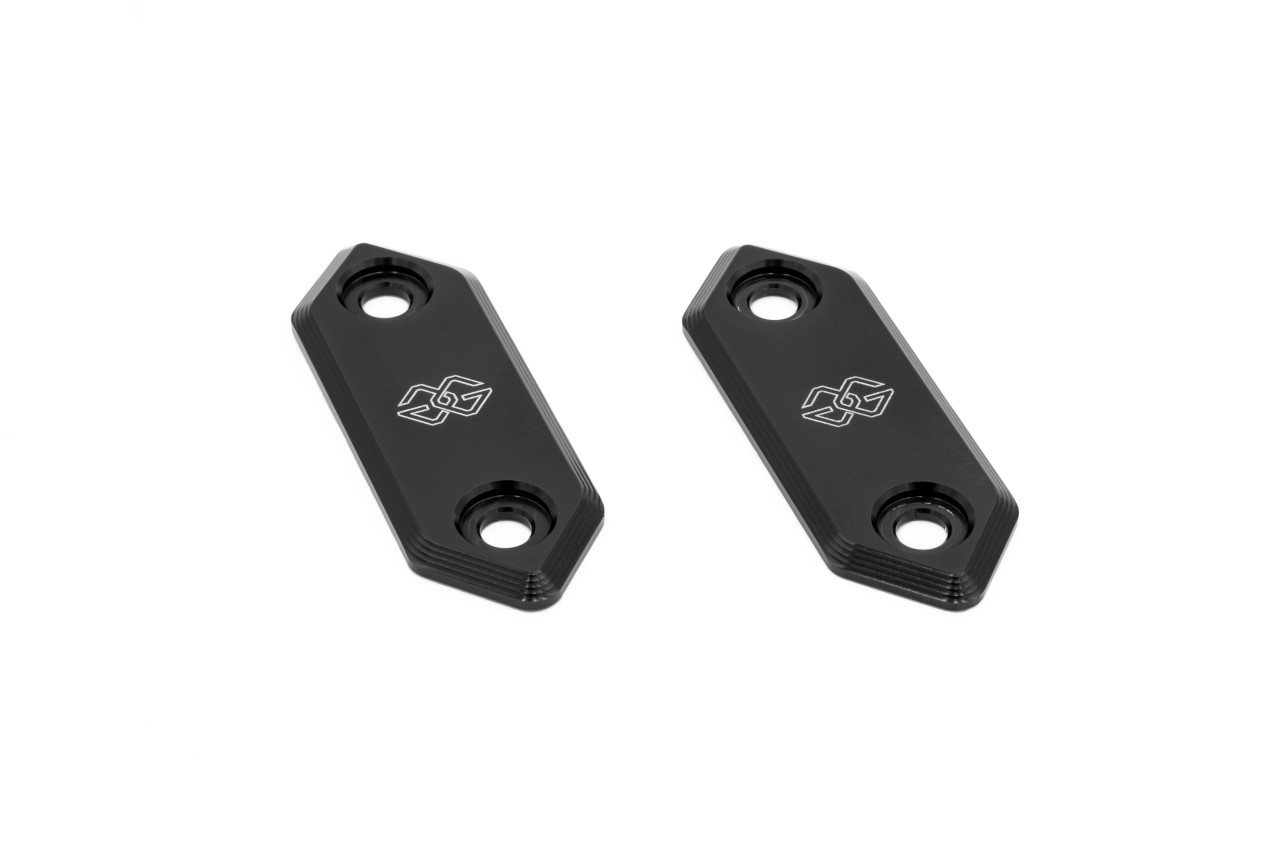 Cubierta de Espejo Gilles Race, negro, p. ej., para Kawasaki Ninja 500, ZX-6R, ZX-4R 2023-