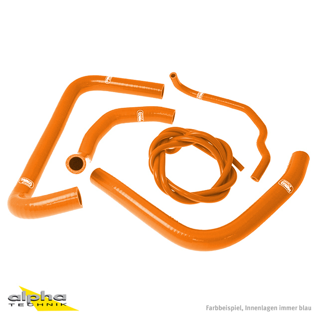 Kit de mangueras de silicona SAMCO SPORT naranja para Honda CBR900RR año de modelo 1992-1993
