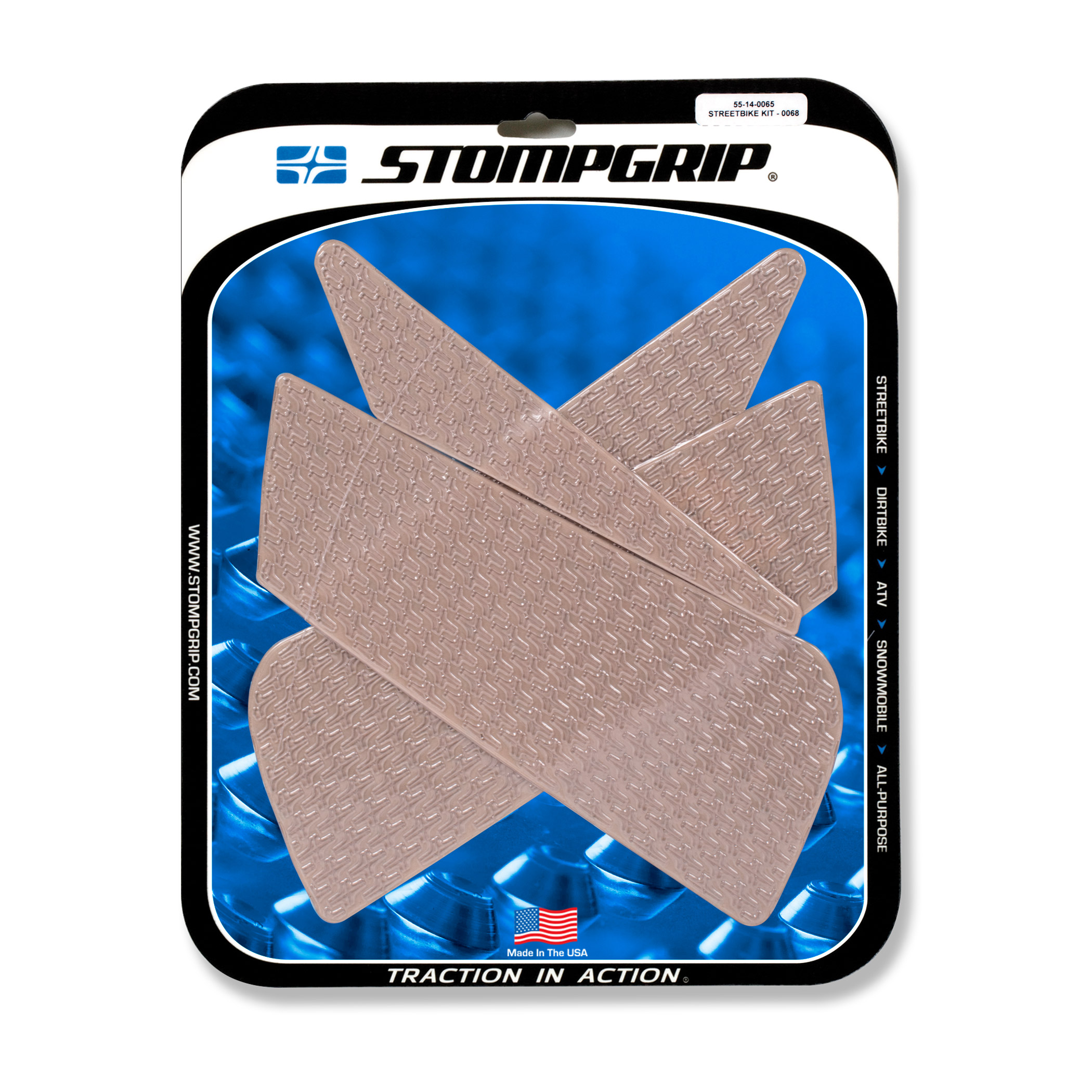Stompgrip Traction Pads transparentes, para Ducati 848 (Evo, S), 1098 (R, S), 1198 (R, S, SP), Streetfighter 848, 1098 (S)