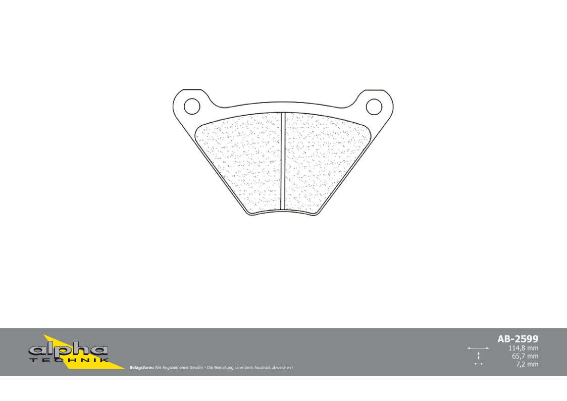 alpha Technik pastillas del freno calle con ABE