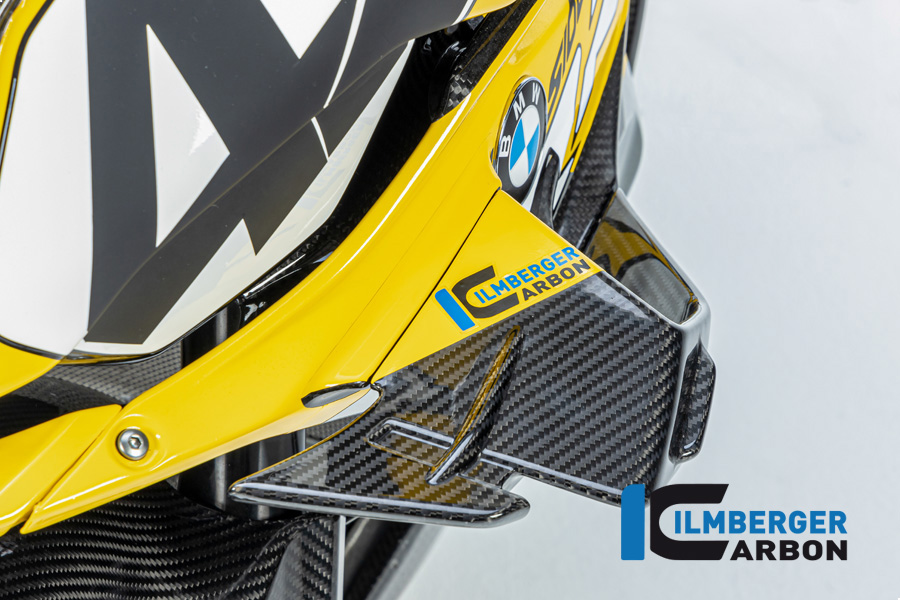 Alerón de carenado de carbono Ilmberger lado izquierdo, brillante, BMW S1000RR 2023-