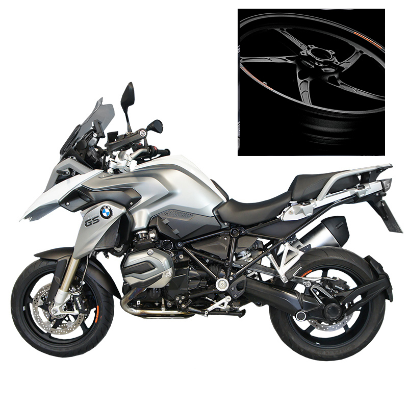 Kit de conversión OZ Piega 17" BMW R 1250 GS Negro incl. alpha Racing disco de frenon