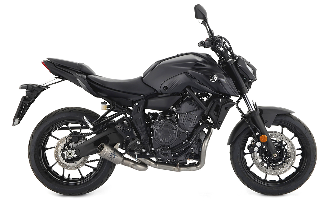Sistema de escape completo ARROW PRO-RACE para Yamaha MT-07 2021-, Titanio