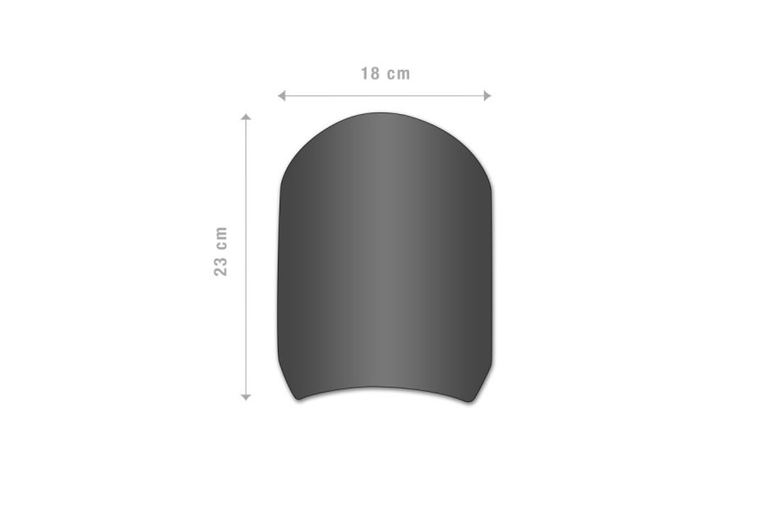 Parabrisas Barracuda Aerosport de Aluminio Negro para Ducati Monster 796