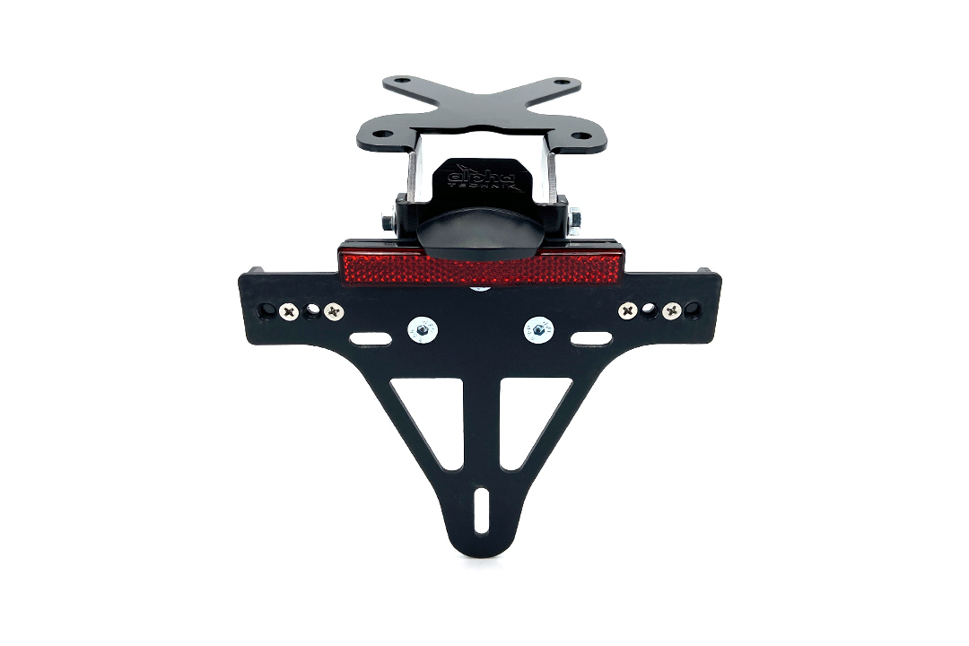 Soporte de matrícula alpha Technik para Yamaha Fazer 8 / FZ8 a partir de 2010 y FZ1 a partir de 2006-