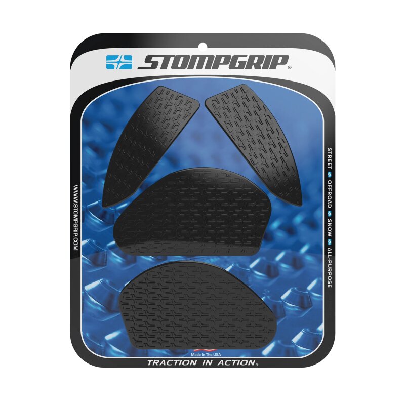 Stompgrip Pad de tracción negro, Icon, Kit de tracción Streetbike para Yamaha, MT03, 2020-2025