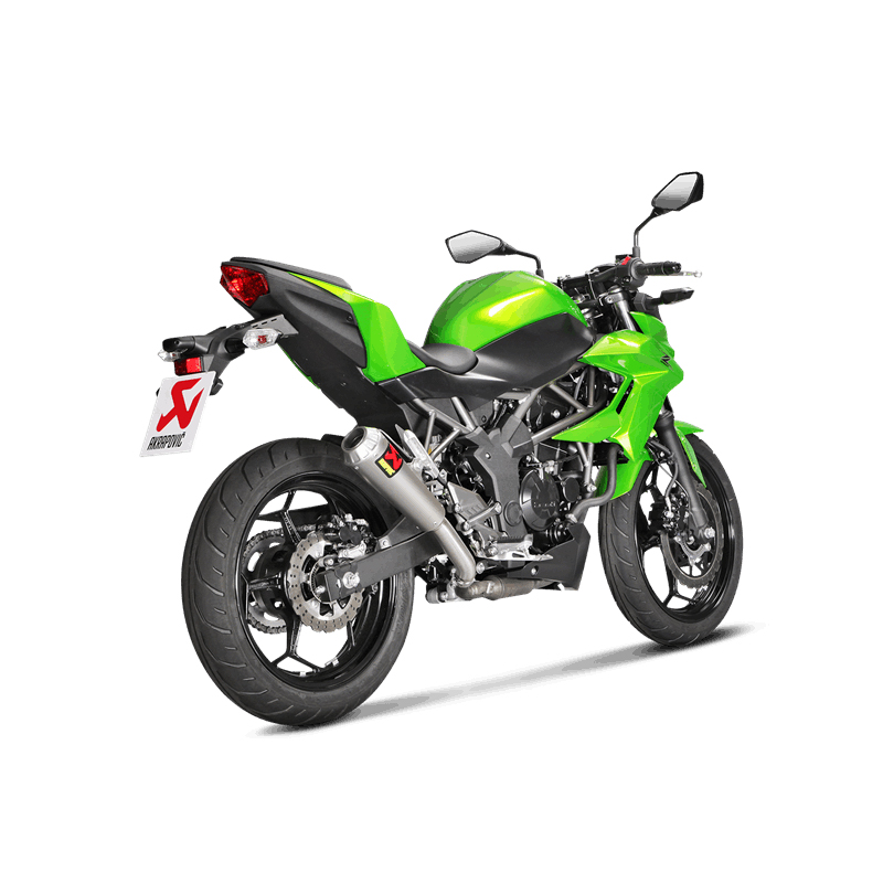 Akrapovic Slip-On Line (Titanio) Silenciador para Kawasaki Ninja 250SL / Z250SL 2015-2017, Ninja 125 / Z125 2019-