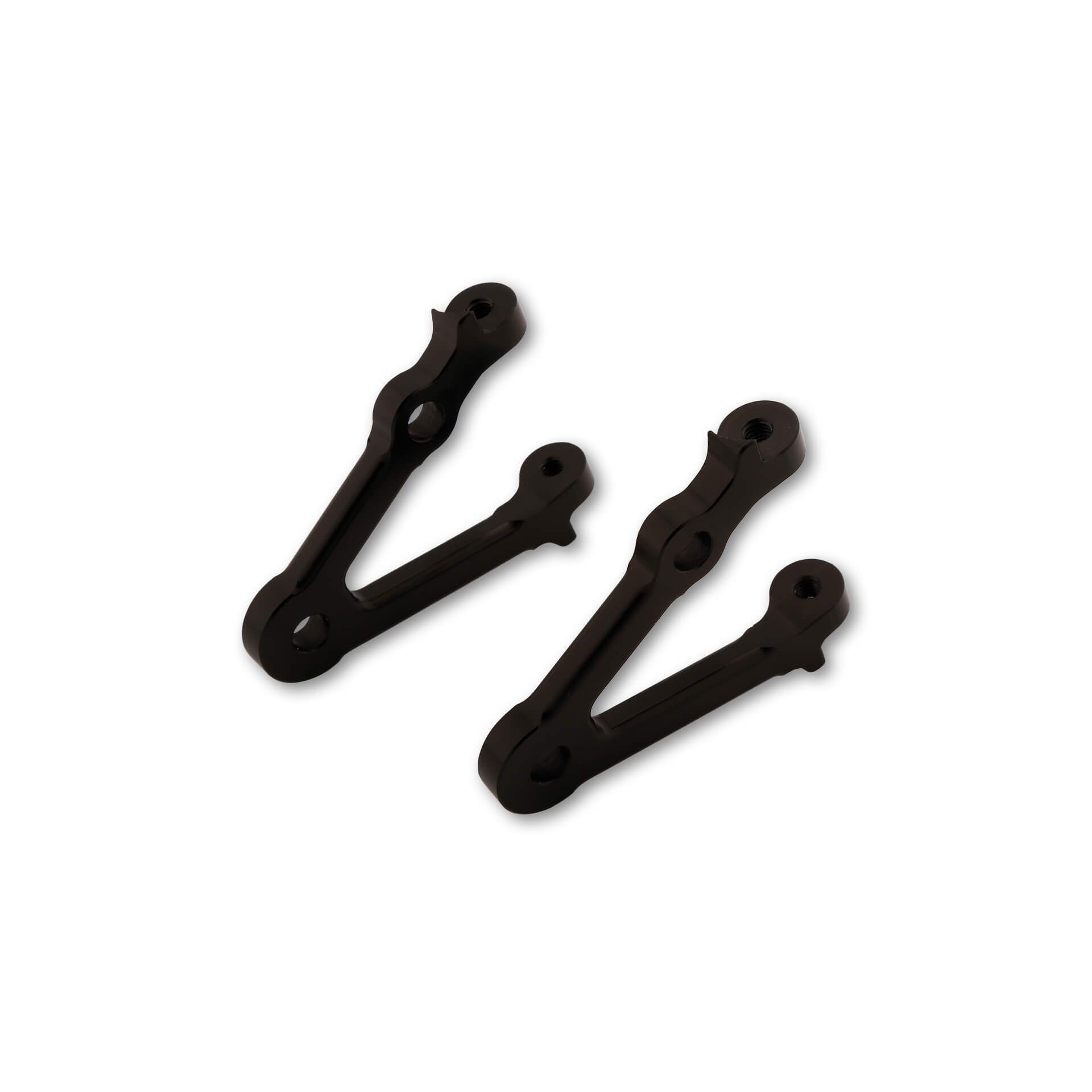 Juego de soportes de faro LSL cortos para faro giratorias de 67mm negras con montaje para luz de intermitente