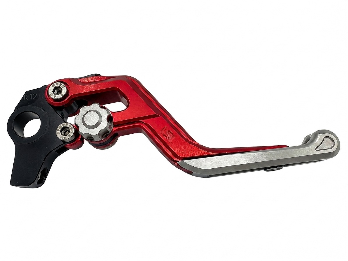 LSL ERGONIA Maneta de Freno R14 Rojo/Plata/Plata
