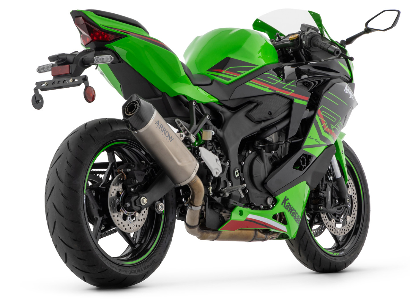 ARROW Escape INDY RACE EVO Titanio para Kawasaki Ninja ZX-4R / RR Año de Modelo 2024-