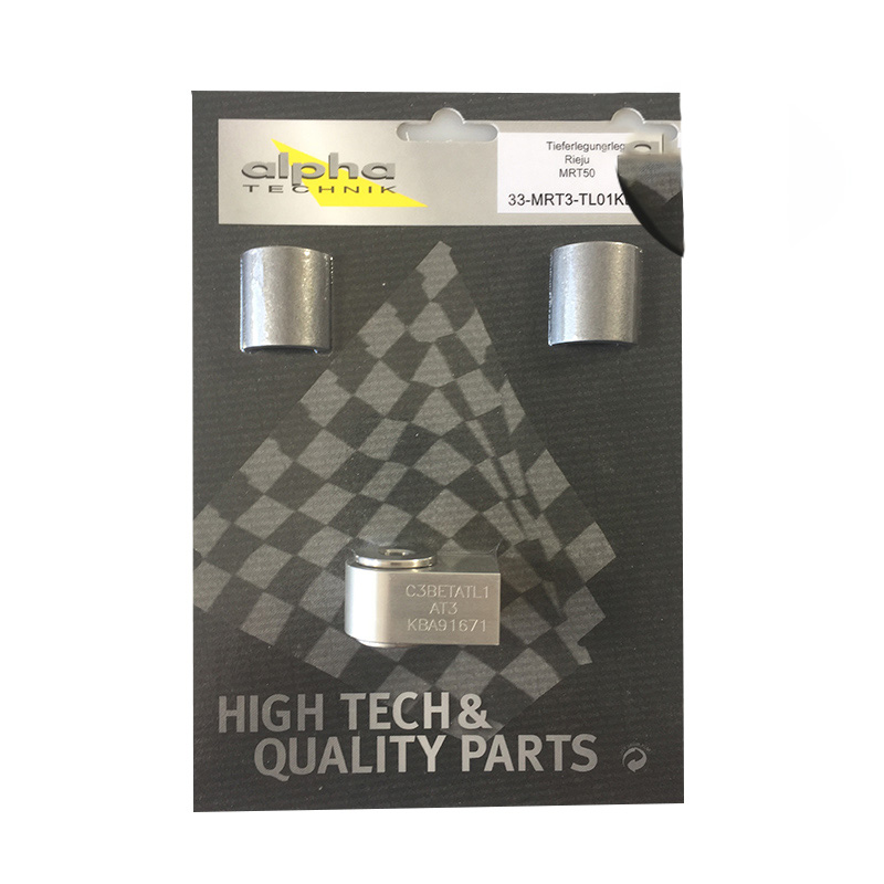 Kit de descenso alpha Technik 45mm para Rieju MRT50; Tipo MRT3; Año del modelo 2018-