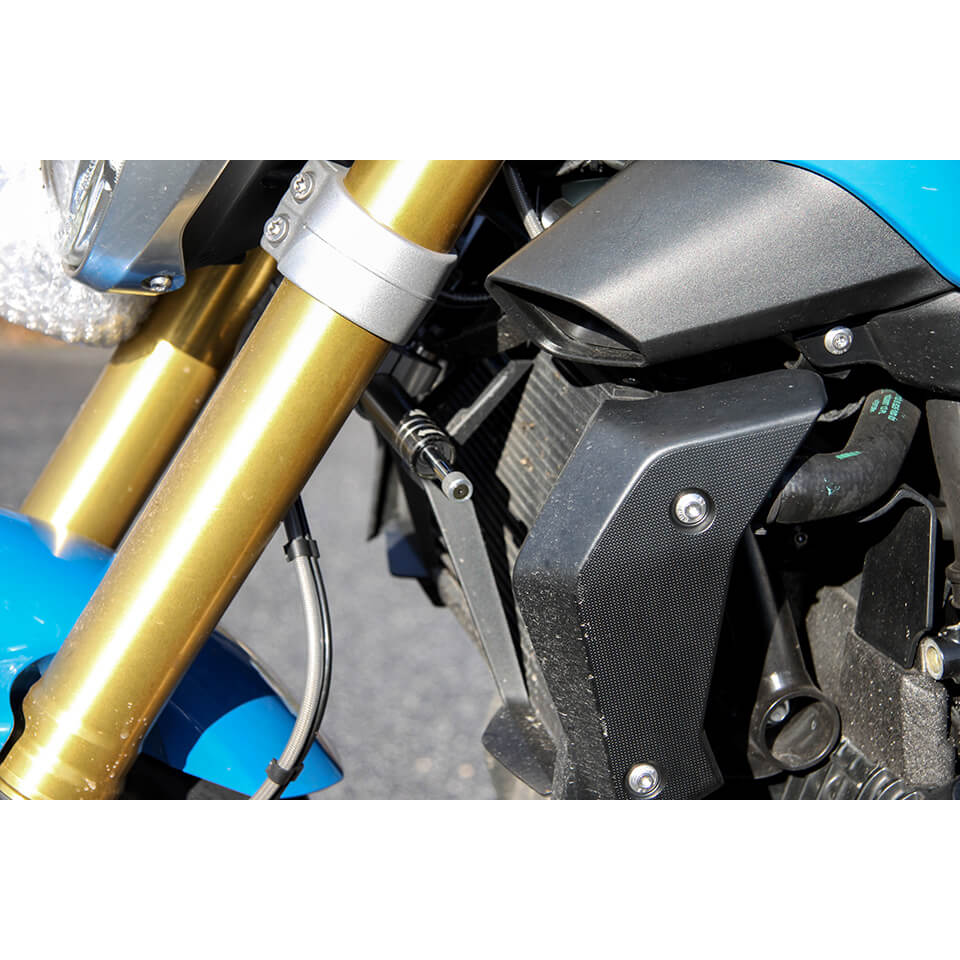 Kit de amortiguador de dirección LSL con informe técnico de piezas para BMW R1200R/RS, Tipo R12WR, Año de modelo 2015-2016, R1200R, Tipo 1R12, 2017-2018, titanio