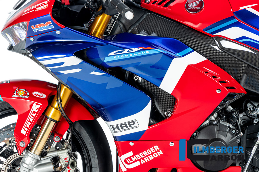 Panel lateral del carenado de carbono Ilmberger lado izquierdo, brillante, para Honda CBR1000RR-R Fireblade (SP), SC82, a partir de 2020-
