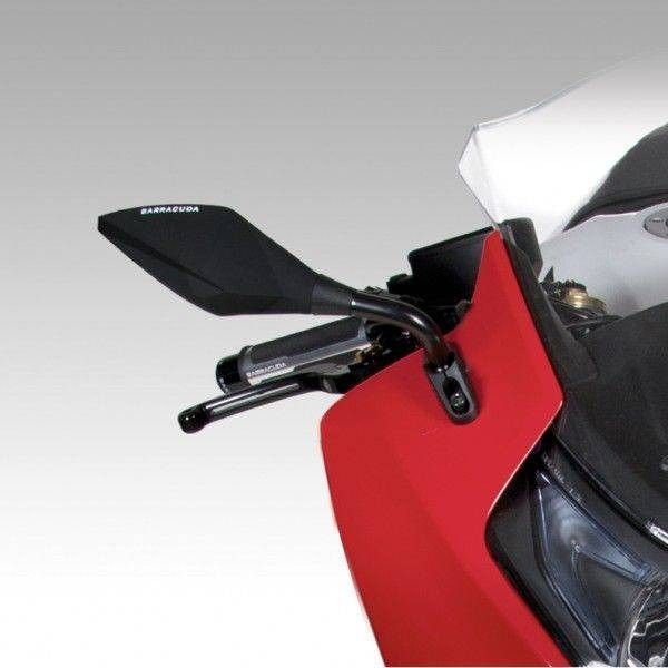 Barracuda espejo retrovisor RACE negro mate