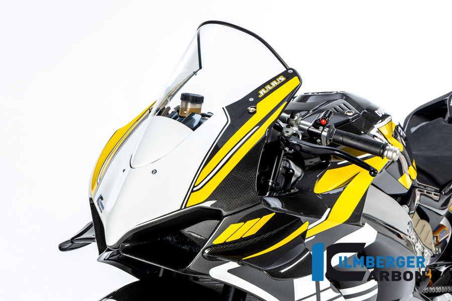 Ilmberger Carbon Pieza de Carenado Racing, brillante, Ducati Panigale V4, V4S, V4R 2019-