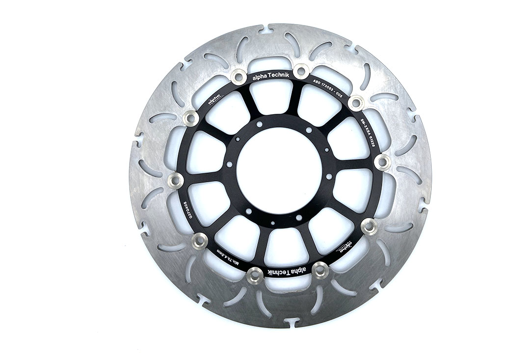 alpha Technik disco de freno Diseño Omega ABD33, anterior, delanteroe para Kawasaki GPZ, GTR, Z, Zephyr, ZZR, ZR, ZXR