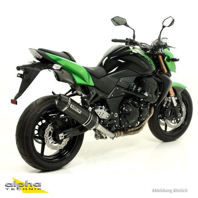 ARROW Silenciador RACE TECH para Kawasaki Z750/Z750R/Z800 2007-16 de Carbono