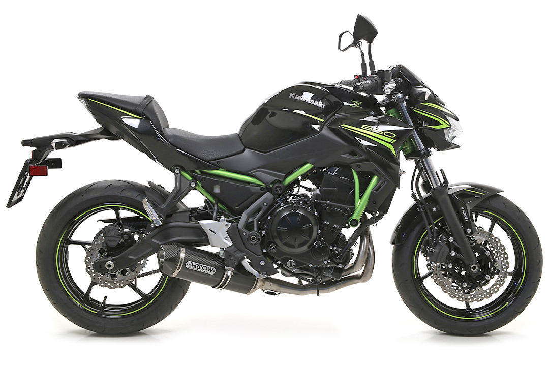 Escape ARROW RACE TECH para Kawasaki Z650, Ninja 650 y Versys 650 de carbono