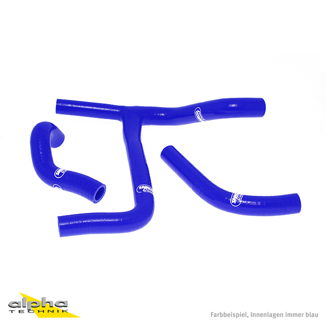 Kit de mangueras de silicona SAMCO SPORT Pieza en Y - Diseño de competición azul para Suzuki RMZ450 Año del modelo 2008-2014