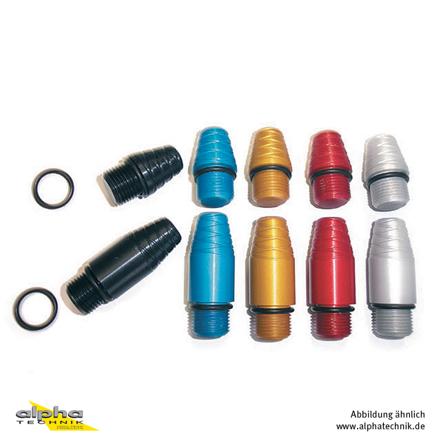 Par de pesos de manillar GILLES de aluminio +0 mm rojo