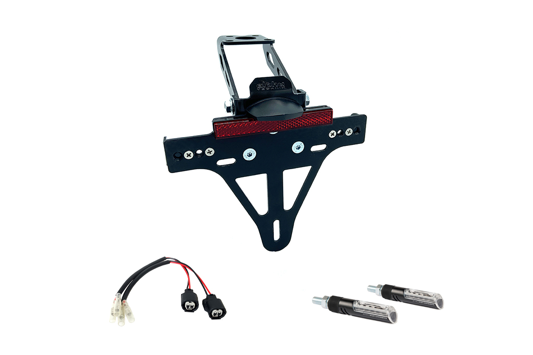 Kit de soporte de matrícula y luz de intermitente IDEA para Kawasaki ZX-4RR, Tipo ZX400P, Año del modelo 2024-