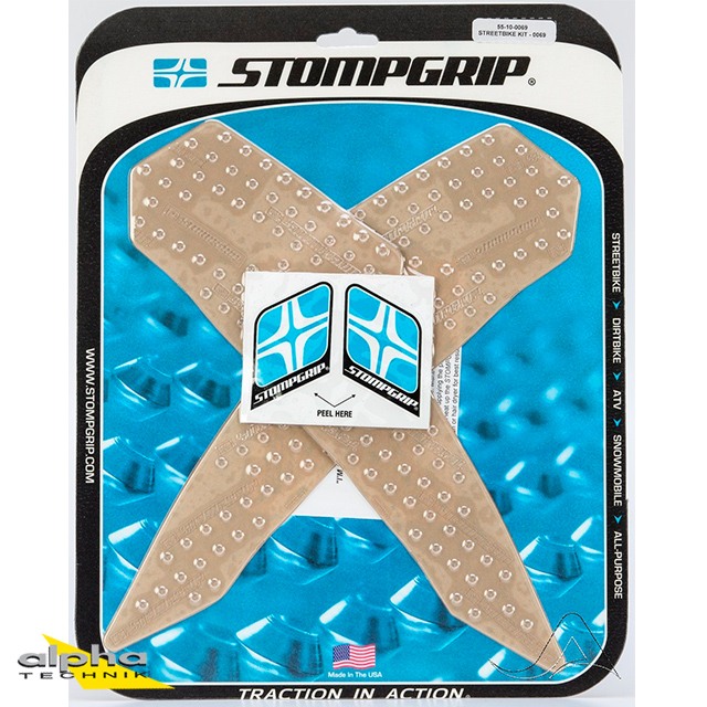 Stompgrip transparente, Volcano, para Ducati Hypermotard 821 SP, 2013-2015, Hypermotard 939 (SP), 2016-2018, Hyperstrada 821, 2013-2015, Hyperstrada 939, 2016