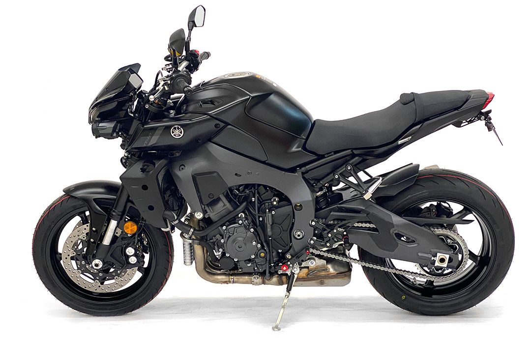 Soporte de matrícula alpha Technik para Yamaha MT-10 / MT-10 SP a partir del año de modelo 2016-, Tipo RN45 / RN78