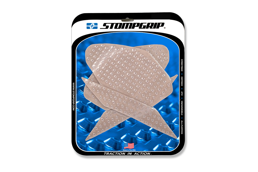 Stompgrip Traction Pads transparentes, para Kawasaki Ninja 400, 2018-2024