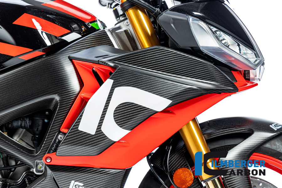 Ilmberger Carbon Winglet / Panel lateral de carenado lado derecho mate para Aprilia Tuono V4 2021-