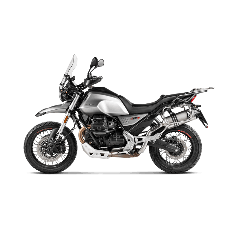 Línea Slip-On Akrapovic (Titanio) para Moto Guzzi V85 TT, modelos 2019-