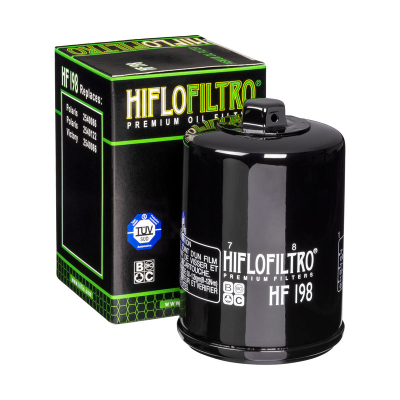 HIFLO filtro de aceite HF198 para varios modelos Indian, Polaris, Victory