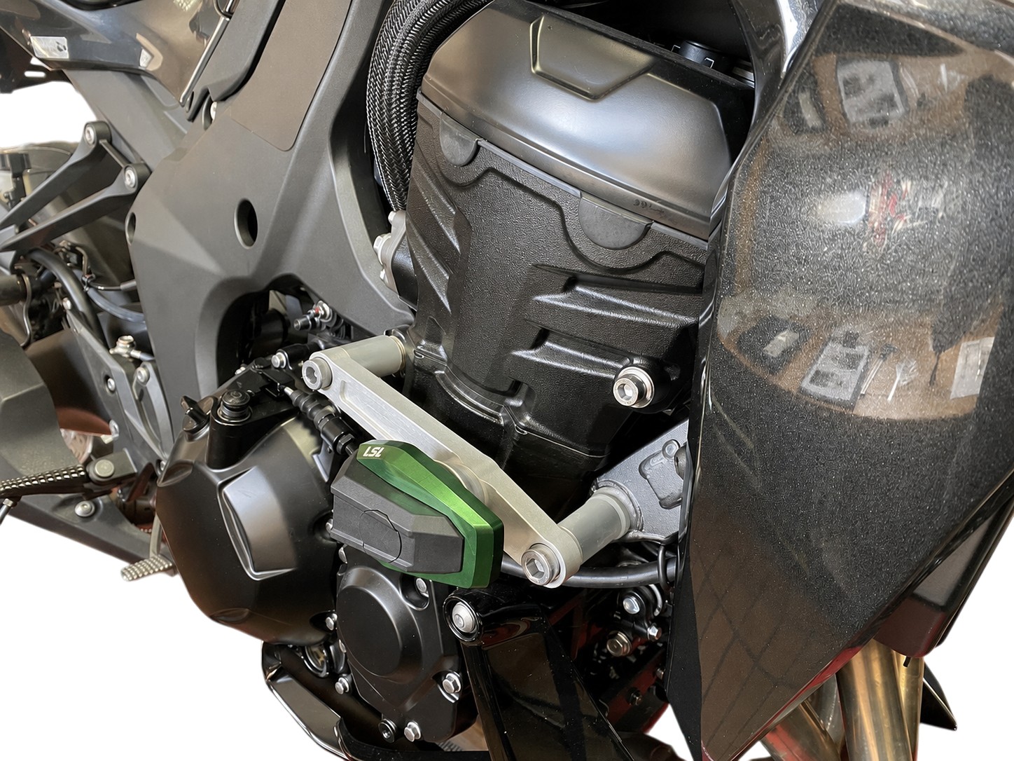 Kit de montaje de protectores de motor LSL para Kawasaki Z1000 ABS, 2010-