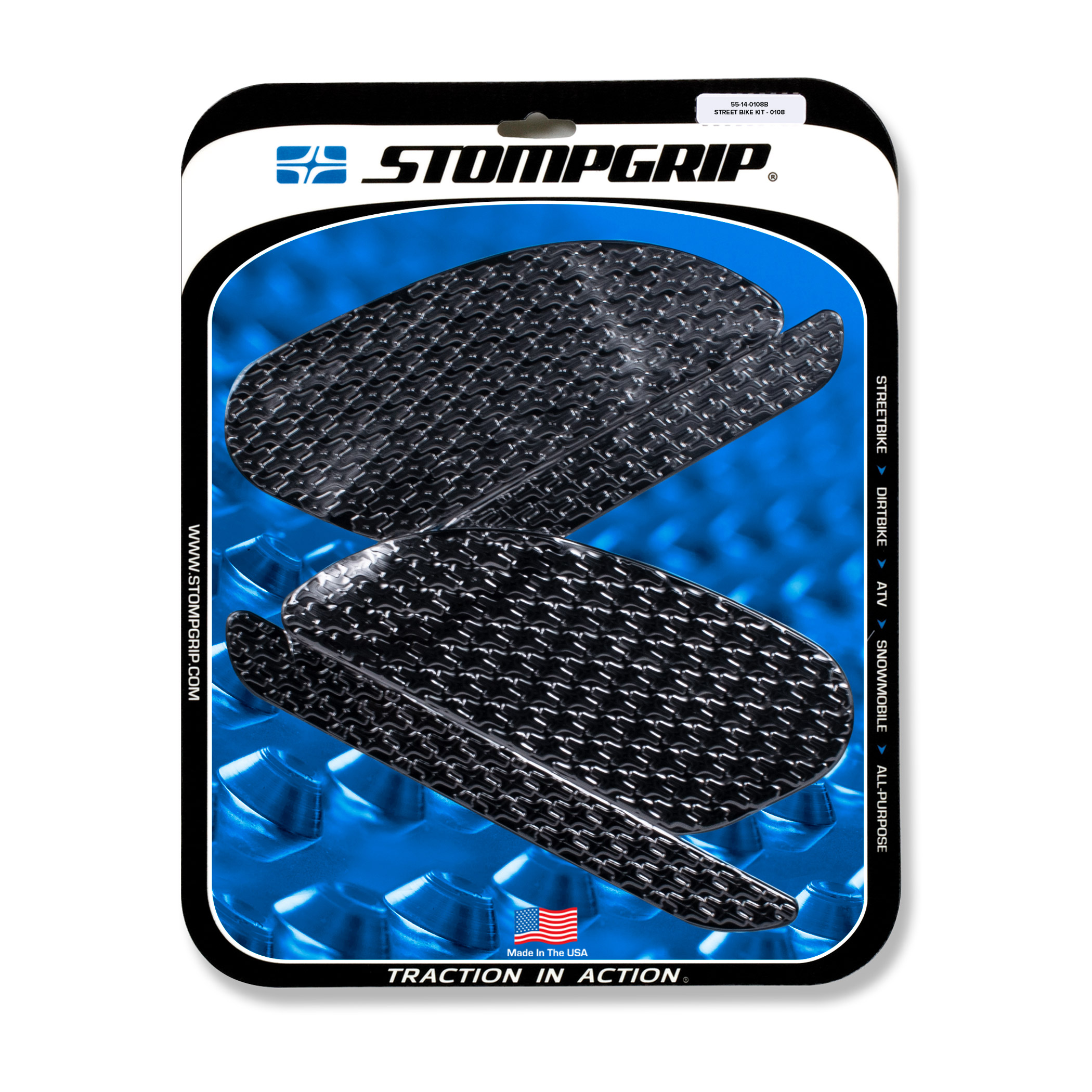 Stompgrip Traction Pads negros, para Kawasaki NinjaH2/R (2015-2022)