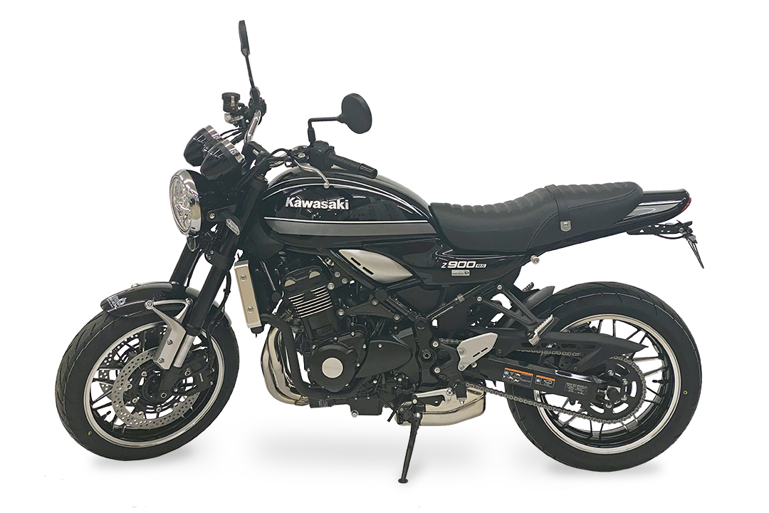 Soporte de matrícula alpha Technik para Kawasaki Z900RS Cafe, Tipo ZR900C / ZR900K / ZR902A, a partir del año de modelo 2018-