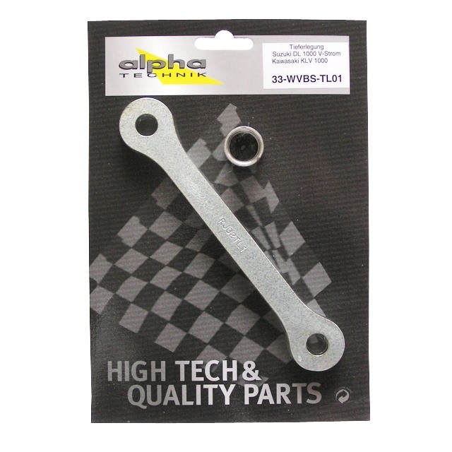 Kit de descenso alpha Technik 30mm para Suzuki DL1000 y KLV1000; Tipo WVBS; Año del modelo 2002-