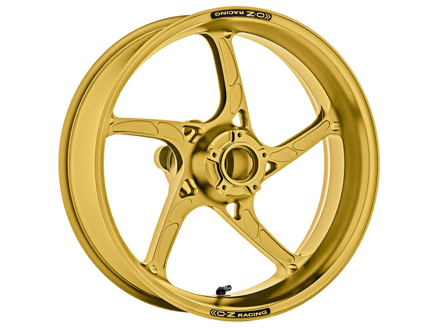 OZ Piega R Aluminio trasero en dorado mate para BMW S1000RR (llanta de fundición - 5 orificios), 2010-2018 y S1000RR (Kit de Ruedas HP4), 2013-2018 y HP4, 2013-2014