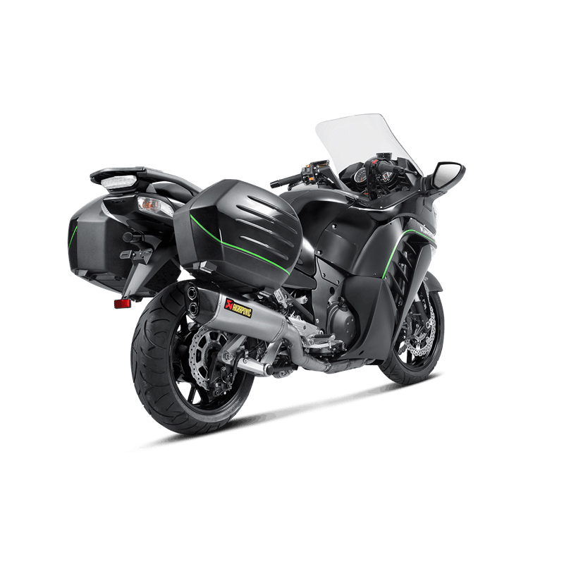 Silenciador Akrapovic Slip-On Line (Titanio) para Kawasaki 1400 GTR Modelos 2008-2017