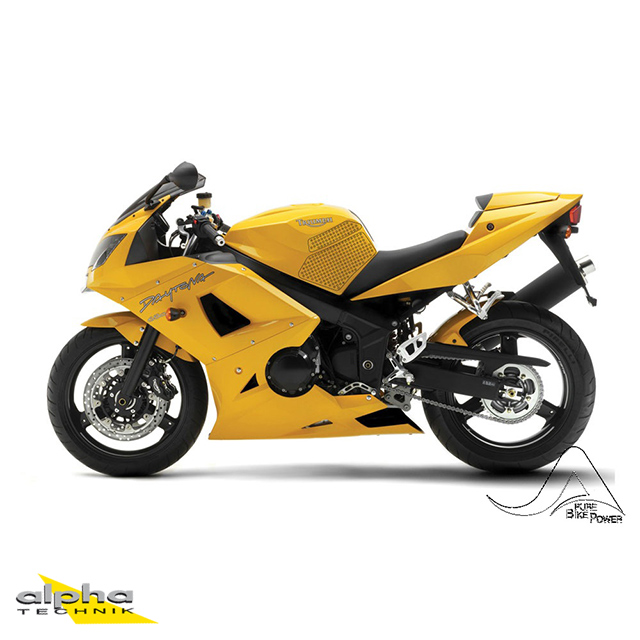 Stompgrip transparente, Volcano, para Triumph Daytona 650, 2004-2005