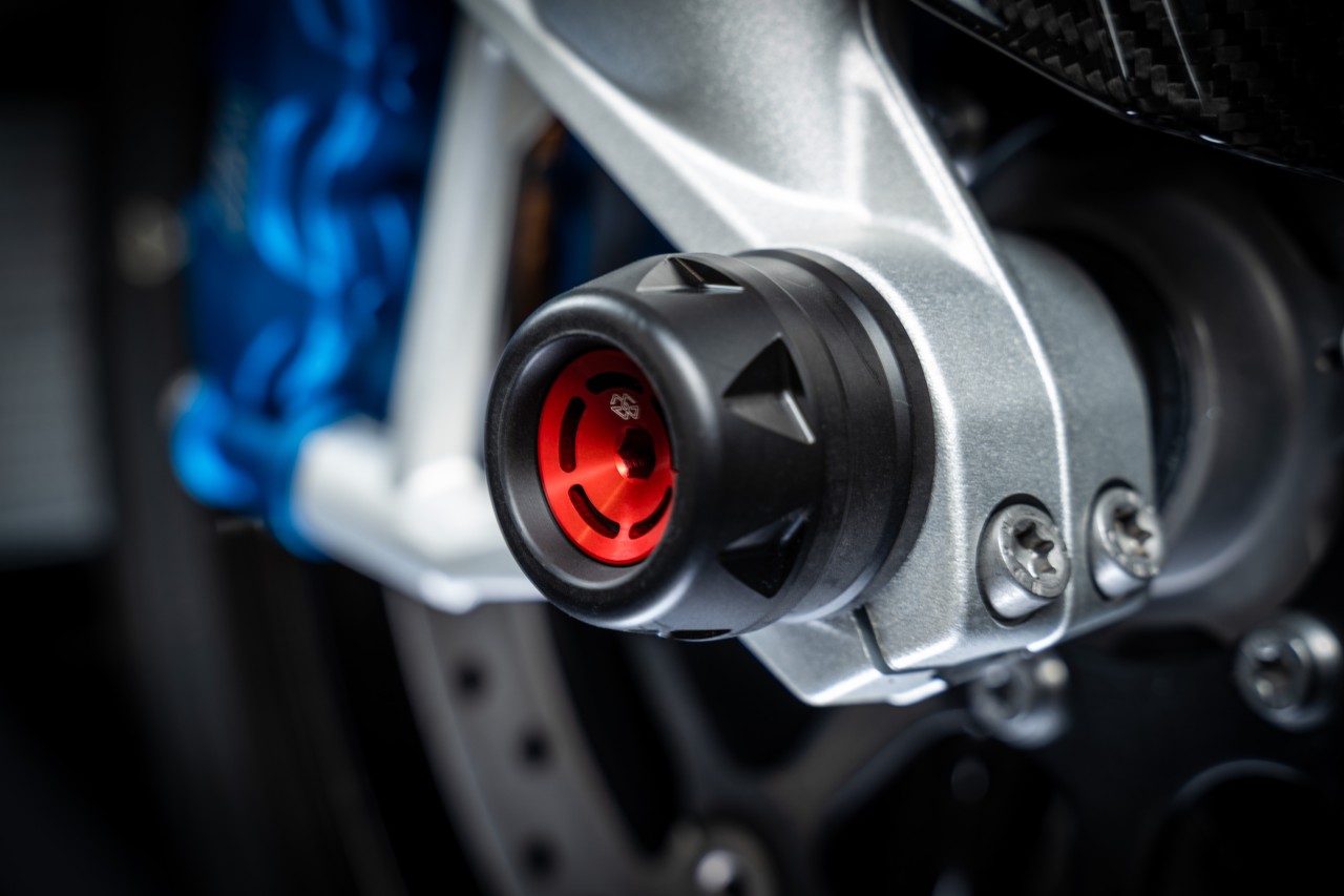 Protector de eje Gilles anterior, delanteroe, para BMW S1000R, S1000RR, M1000R, M1000RR, 2009-