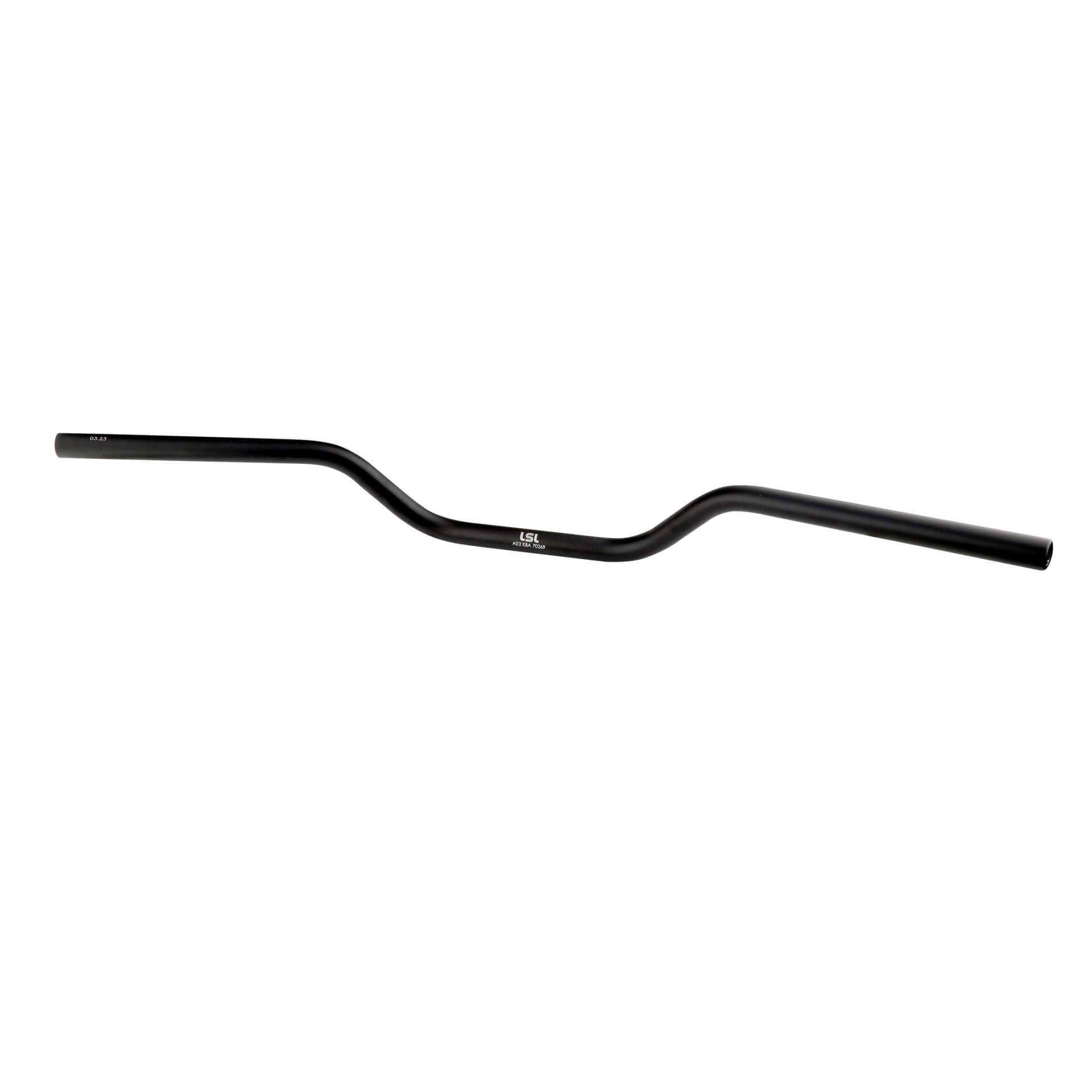 LSL Manillar de aluminio Naked Bike A02, 7/8 pulgadas, negro