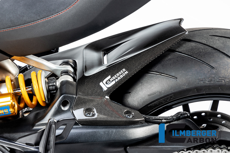 Ilmberger Guardabarros de Carbono trasero, brillante, Ducati Diavel 1260 , 2019-