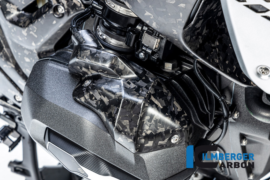 Cubierta de inyectores Ilmberger Carbon lado derecho, Black Diamond Carbon, mate, BMW R1300GS 2023-