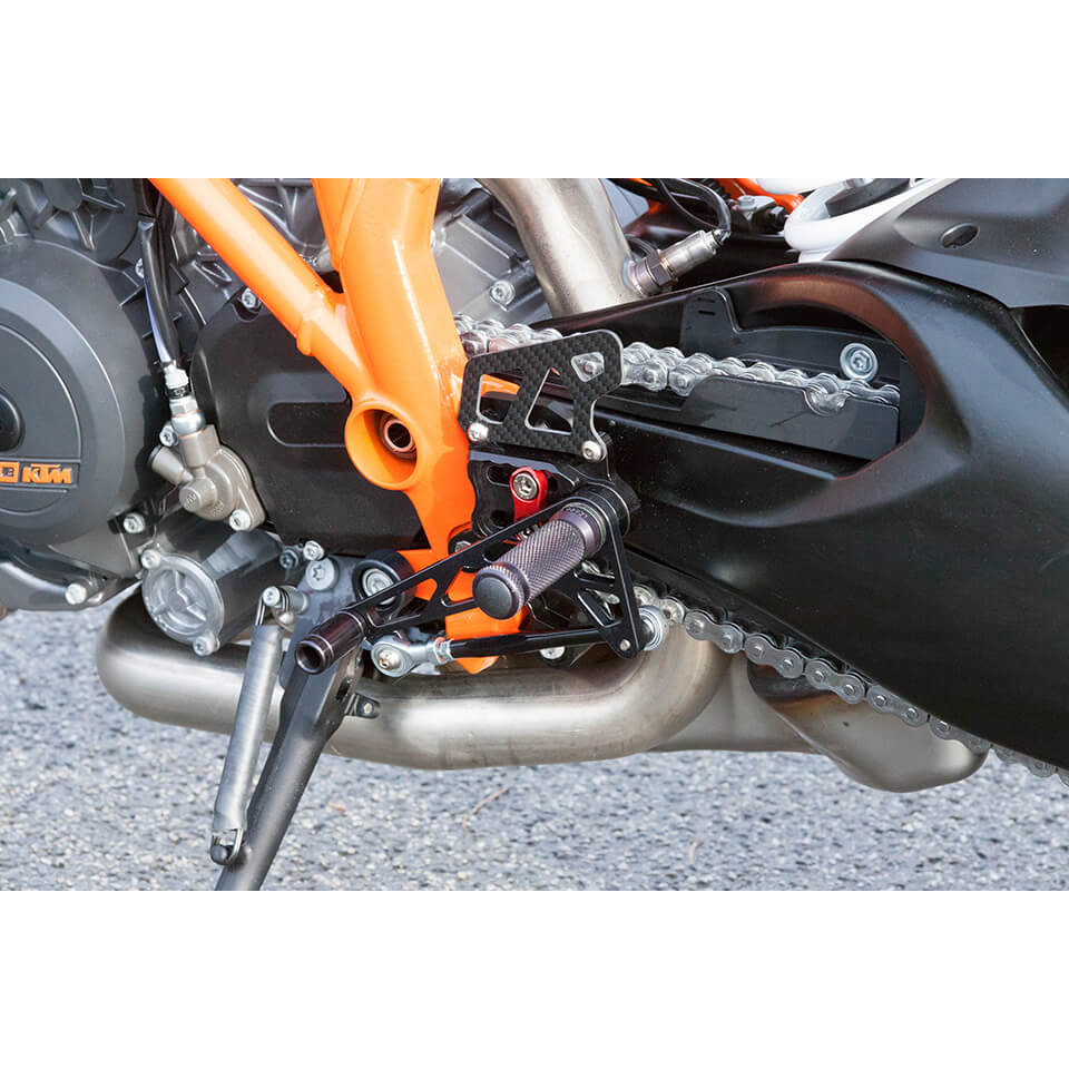 Estribera LSL 2Slide para KTM 1290 Super Duke R, 2016-, negro-rojo