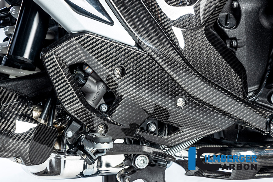 Protector de talón Ilmberger Carbon lado izquierdo, brillante, BMW R1300GS 2023-