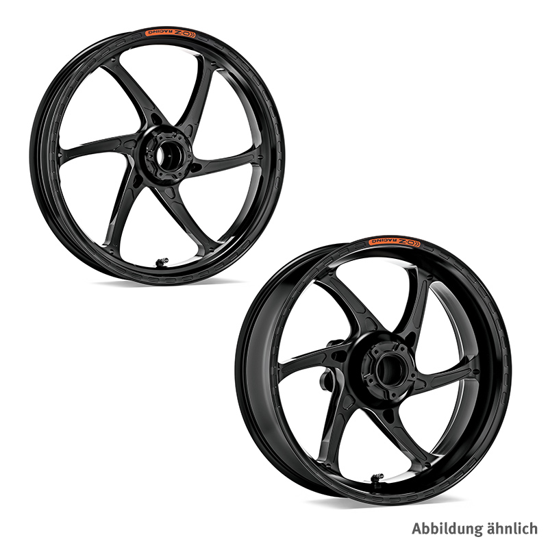 Juego de llanta de aluminio OZ Gass RS-A en negro brillante para Ducati Monster, Hypermotard, Hyperstrada, Streetfighter 848, 848