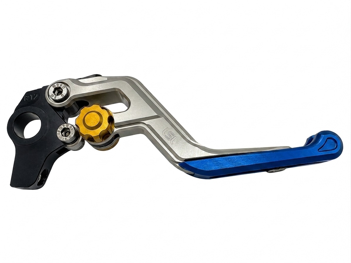 LSL ERGONIA Maneta de freno R18R Plata/Oro/Azul
